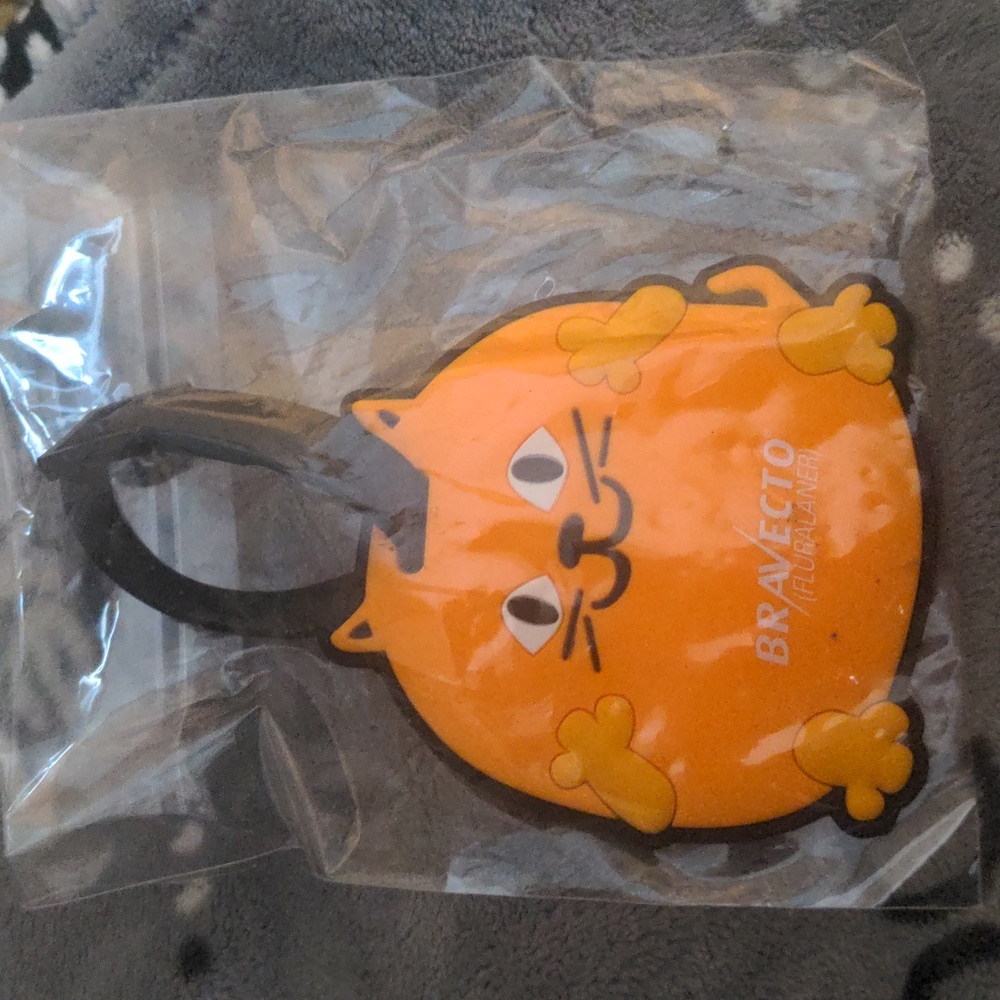 Cat luggage name tag
